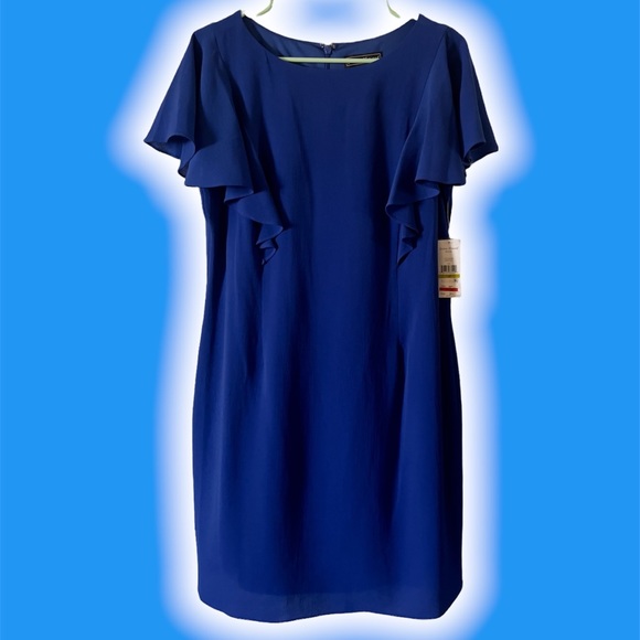 NEW Jessica Howard Petite Dress Royal Blue - Picture 1 of 3